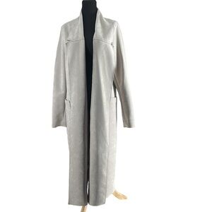 Elegant Women's Long Gray Coat